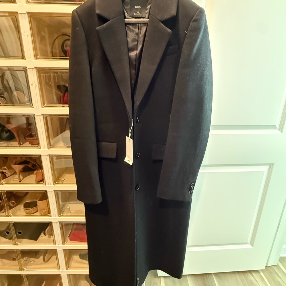 Mango Black woman’s Trench Coat